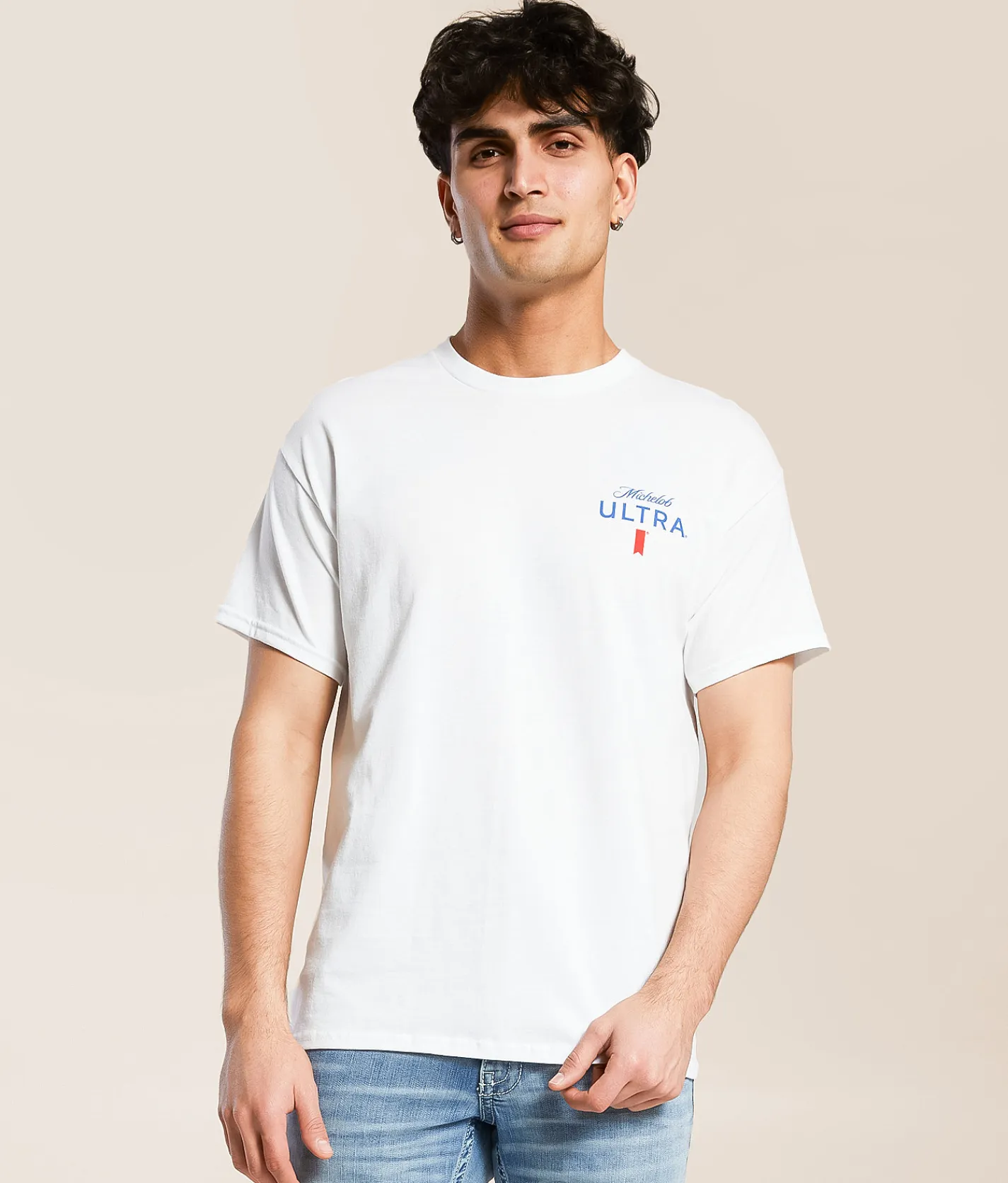 Tops|Graphic T-Shirts | JEDCo Michelob Ultra Fore More T-Shirt White