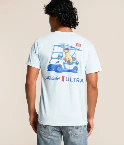 Tops|Graphic T-Shirts | JEDCo Michelob Ultra Golf Card Lab T-Shirt Chambray