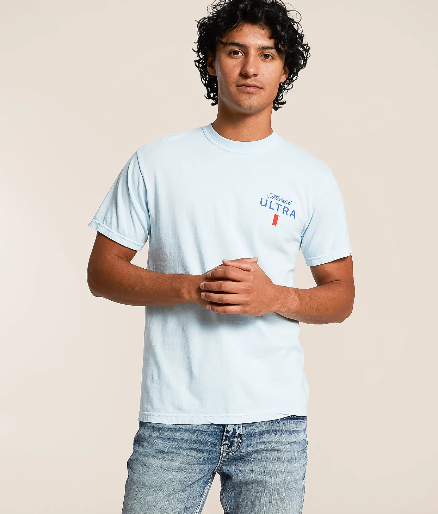 Tops|Graphic T-Shirts | JEDCo Michelob Ultra Golf Card Lab T-Shirt Chambray