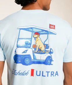 Tops|Graphic T-Shirts | JEDCo Michelob Ultra Golf Card Lab T-Shirt Chambray
