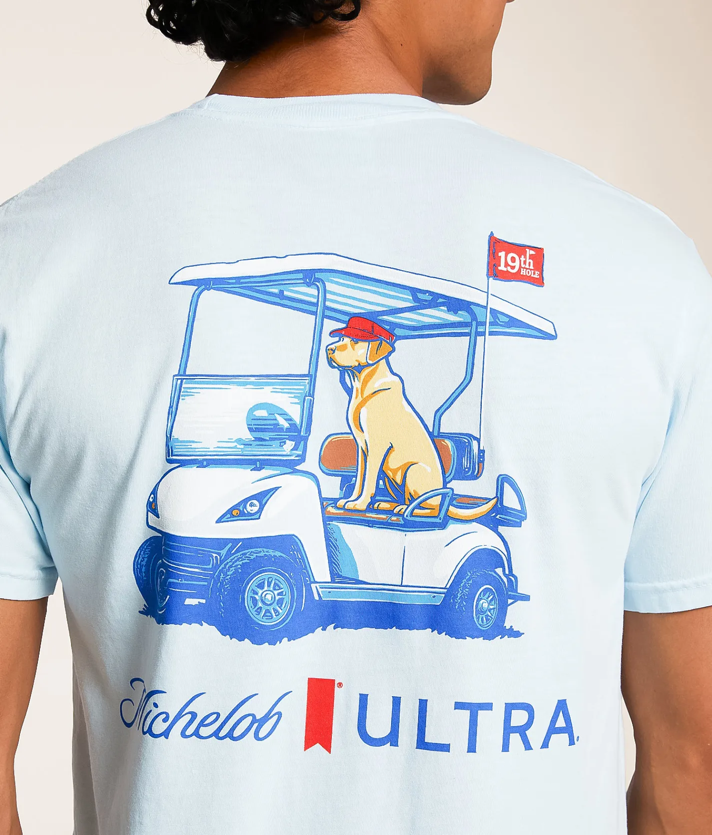 Tops|Graphic T-Shirts | JEDCo Michelob Ultra Golf Card Lab T-Shirt Chambray