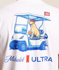 JEDCo Michelob Ultra Golf Cart T-Shirt White Sale