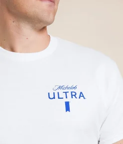 Brew City Michelob Ultra Golf Crest T-Shirt White