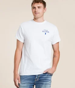 Tops | Brew City Michelob Ultra Golf Crest T-Shirt White