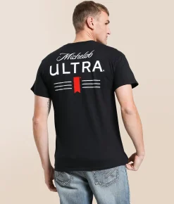 Tops|Graphic T-Shirts | Brew City Michelob Ultra Logo T-Shirt Black