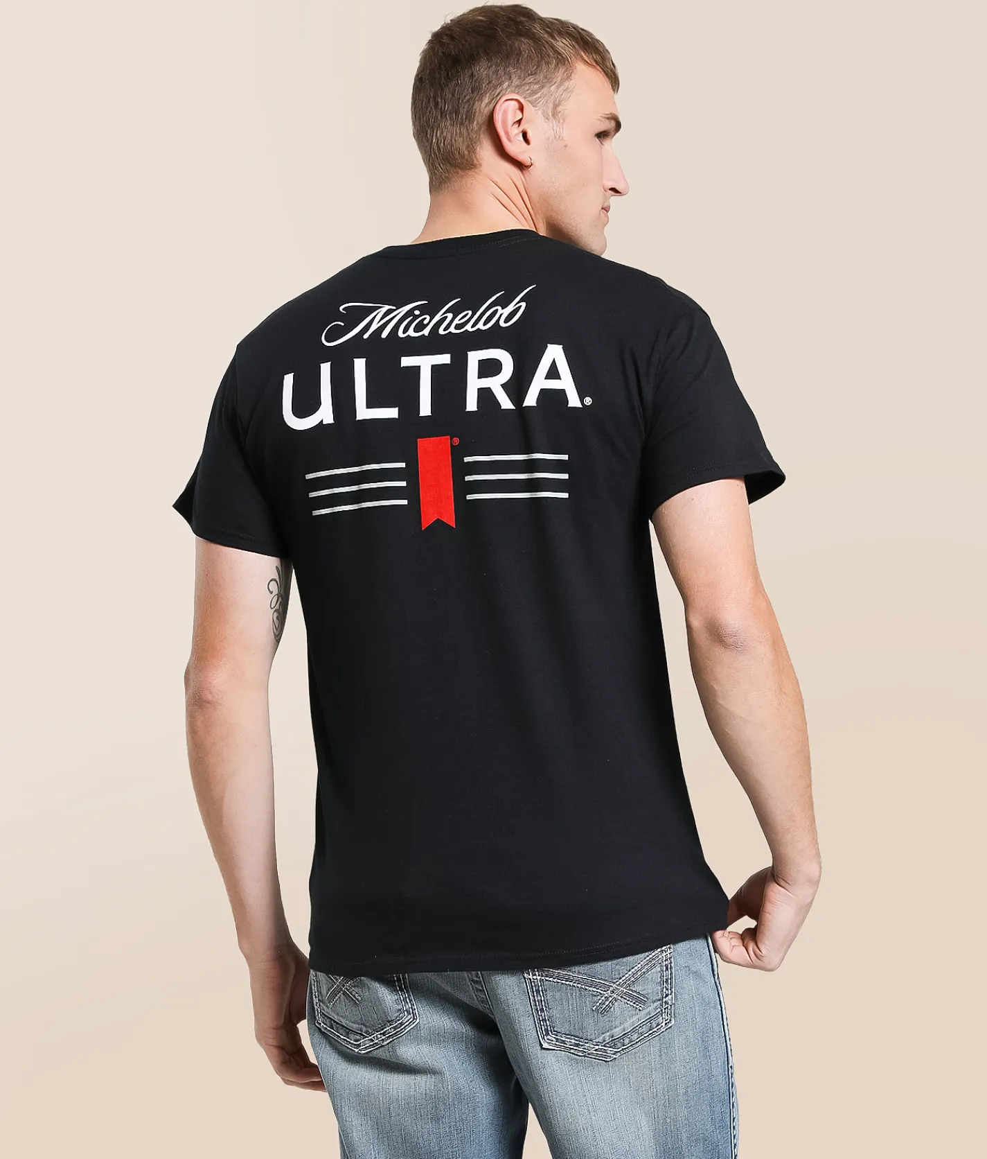 Tops|Graphic T-Shirts | Brew City Michelob Ultra Logo T-Shirt Black
