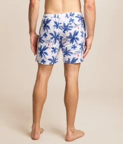 Bottoms | Tropical Bros. Michelob Ultra Palm Stretch Swim Trunks White