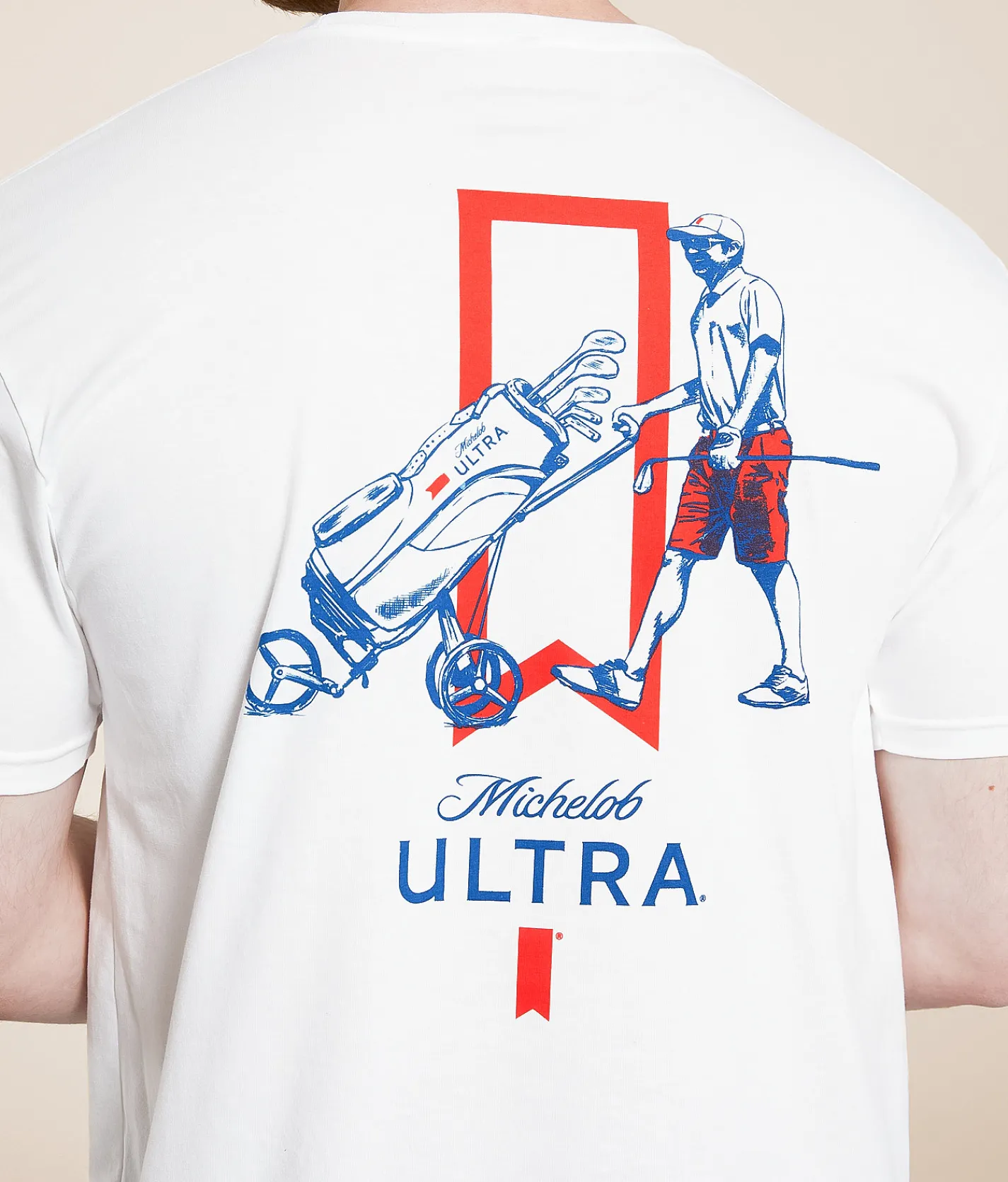 JEDCo Michelob Ultra Sunday Funday T-Shirt White New