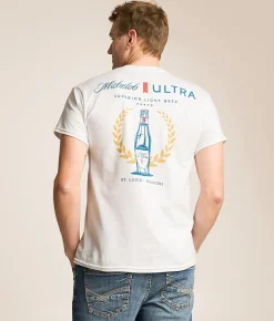 Tops|Graphic T-Shirts | Brew City Michelob Ultra Superior T-Shirt White