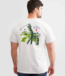 Brew City Michelob Ultra Teed Off T-Shirt Ash Outlet