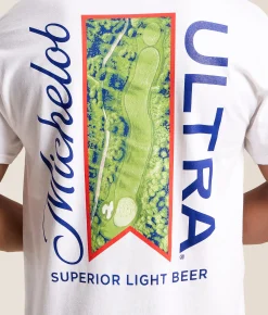 Graphic T-Shirts | JEDCo Michelob Ultra T-Shirt White