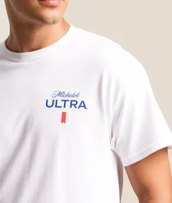 Graphic T-Shirts | JEDCo Michelob Ultra T-Shirt White