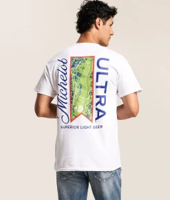 Graphic T-Shirts | JEDCo Michelob Ultra T-Shirt White