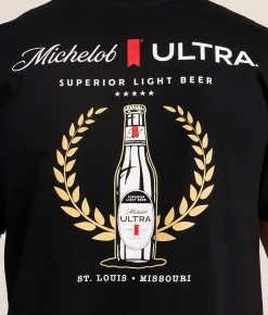 Brew City Michelob Ultra T-Shirt Black Discount