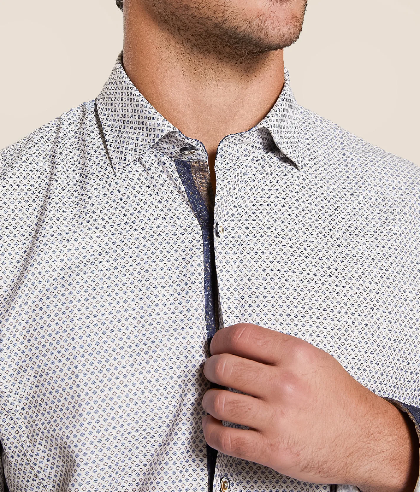 Eight X Micro Print Shirt Multi Sale