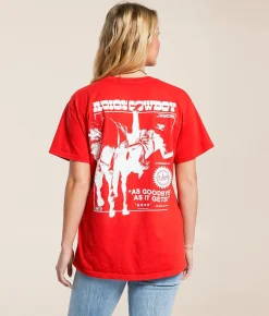 Tops | Bravado Midland Oversized Band T-Shirt Red