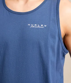 Tops | Hurley Midnight Palm Tank Top Abyss