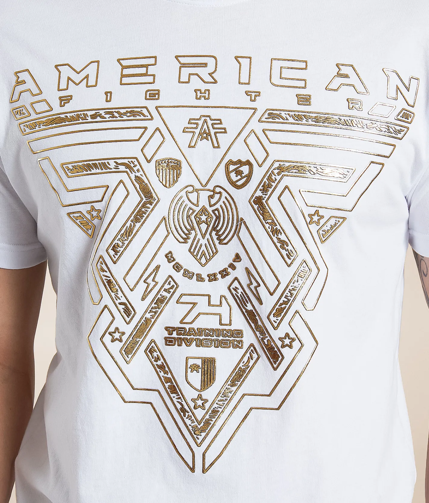 American Fighter Midnight Panel T-Shirt White Discount