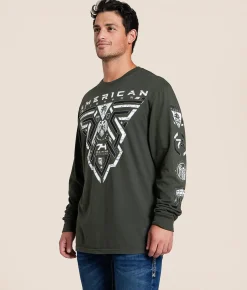 American Fighter Midnight T-Shirt Forest Night Outlet