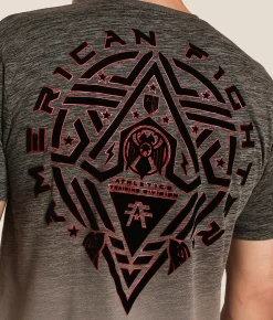 Tops|Graphic T-Shirts | American Fighter Midnight T-Shirt Taupe Lt Grey