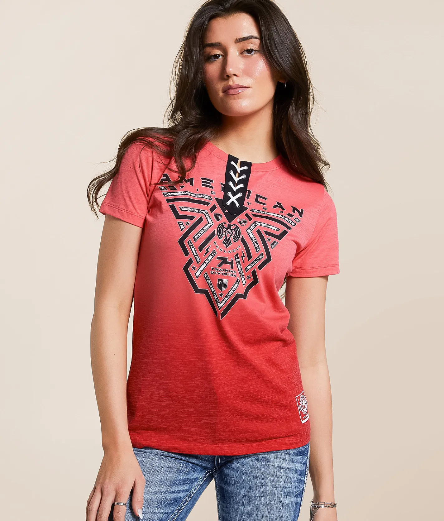 American Fighter Midnight T-Shirt Calypso Coral Teaberry Hot