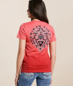 American Fighter Midnight T-Shirt Calypso Coral Teaberry Hot