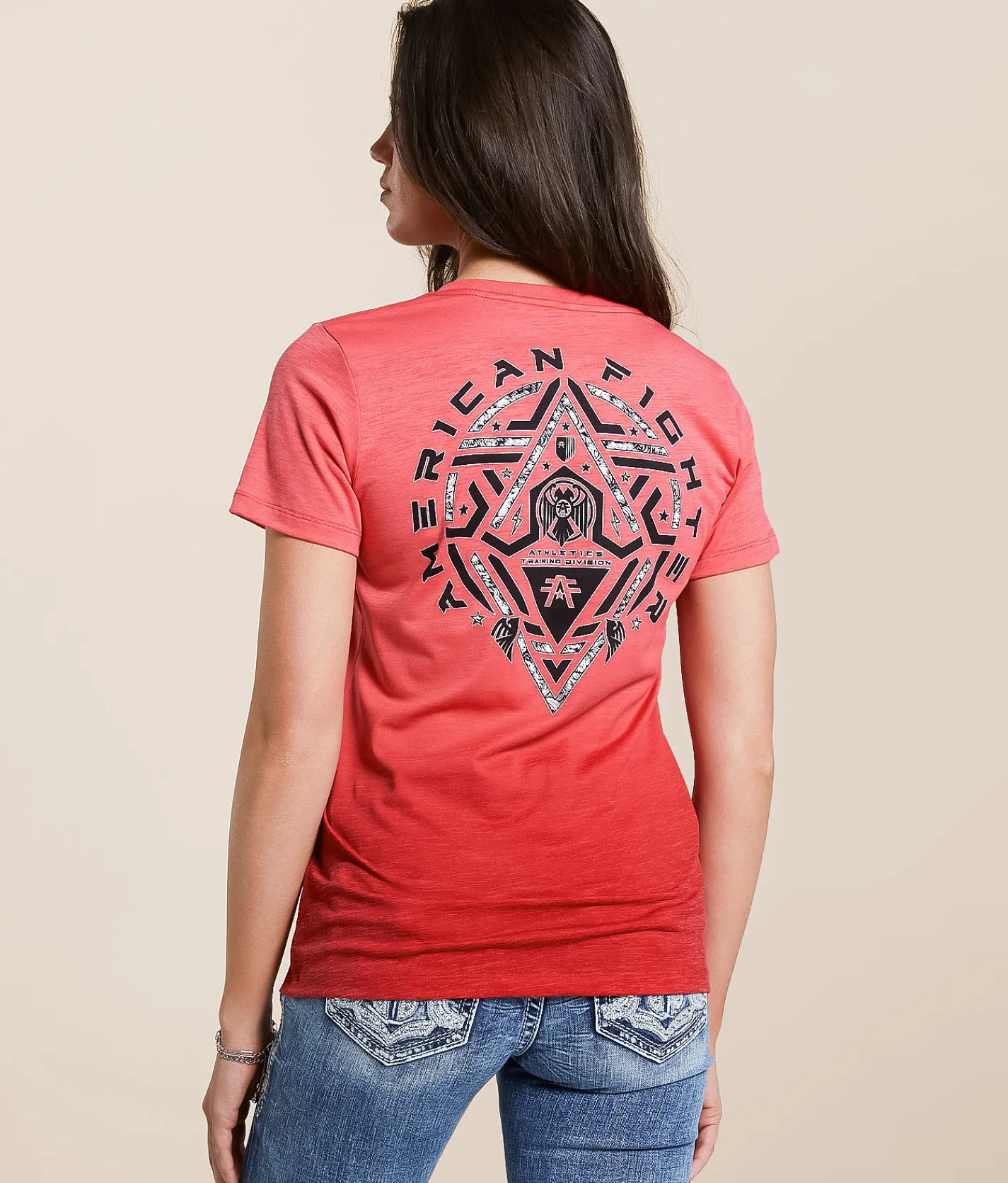 American Fighter Midnight T-Shirt Calypso Coral Teaberry Hot