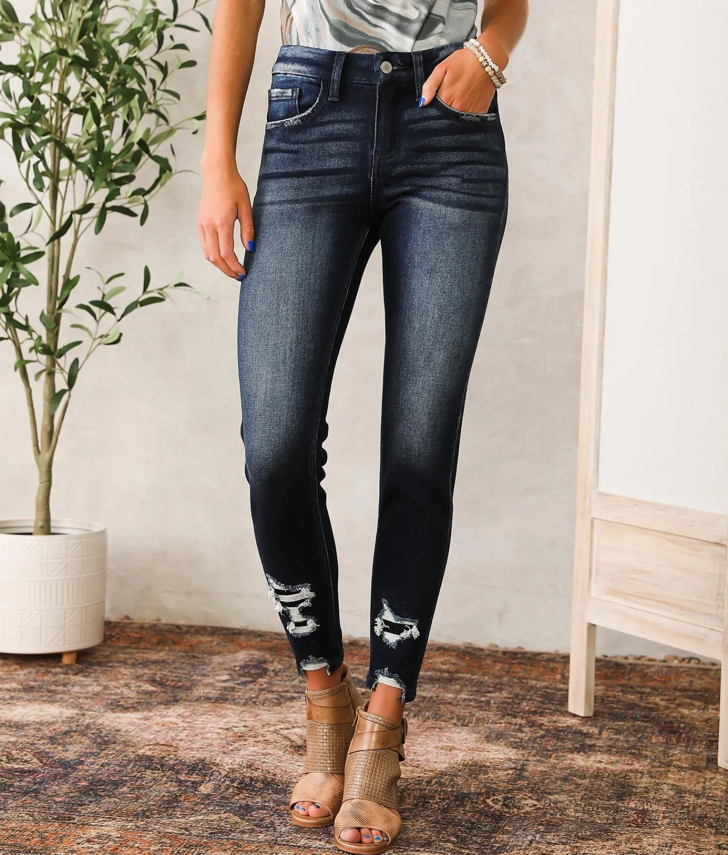 KanCan Signature Mid-Rise Ankle Skinny Jean Susan Best