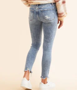 Flying Monkey Mid-Rise Ankle Skinny Stretch Jean Glamorize Discount