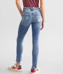 Jeans|Bottoms | Flying Monkey Mid-Rise Ankle Skinny Stretch Jean Metal Moon