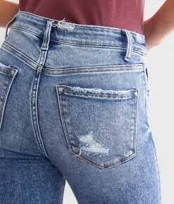 Jeans|Bottoms | Flying Monkey Mid-Rise Ankle Skinny Stretch Jean Metal Moon