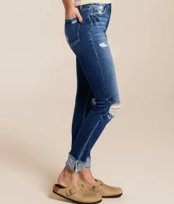 Jeans|Bottoms | Flying Monkey Mid-Rise Ankle Skinny Stretch Jean Aspire