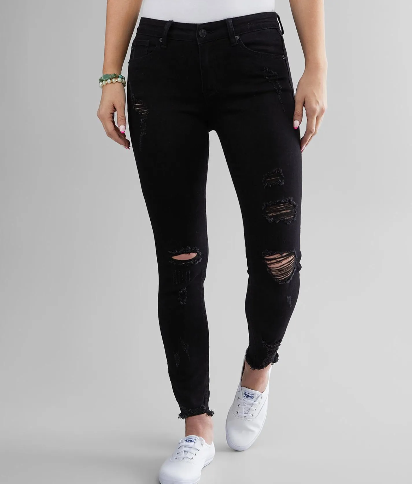 KanCan Mid-Rise Ankle Skinny Stretch Jean Emilia Discount