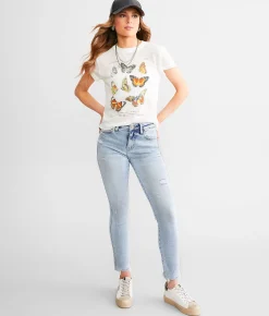 Flying Monkey Mid-Rise Ankle Skinny Stretch Jean Uphold Clearance