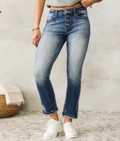 KanCan Signature Mid-Rise Ankle Straight Jean Nadia Hot