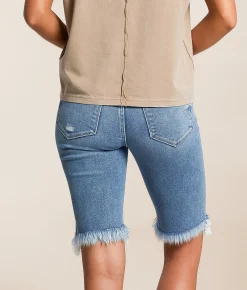 Flying Monkey Mid-Rise Bermuda Stretch Short Zestful Lustre Clearance