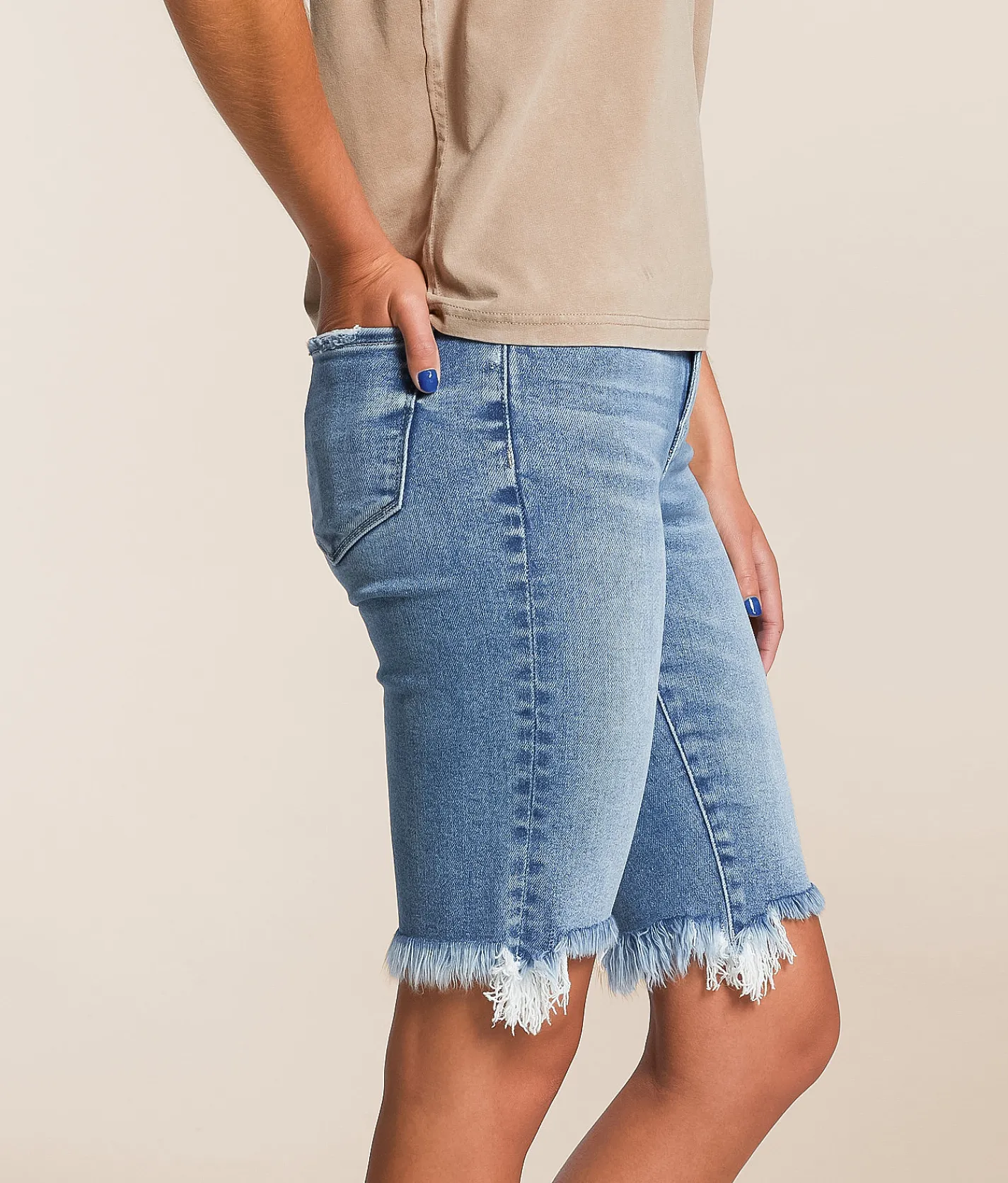 Flying Monkey Mid-Rise Bermuda Stretch Short Zestful Lustre Clearance