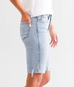 Bottoms|Shorts | Flying Monkey Mid-Rise Bermuda Stretch Short Blue Ice