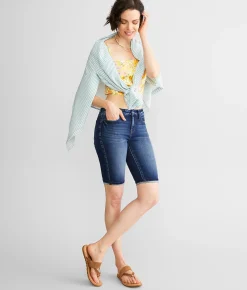 Bottoms|Shorts | KanCan Signature Mid-Rise Bermuda Stretch Short Carissa