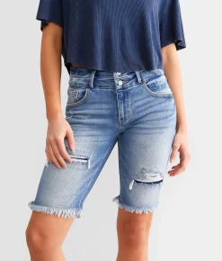 KanCan Signature Mid-Rise Bermuda Stretch Short Sol