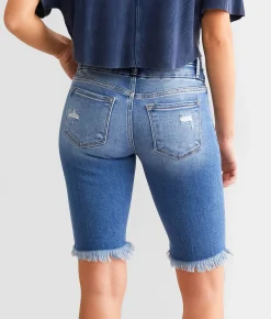 KanCan Signature Mid-Rise Bermuda Stretch Short Sol