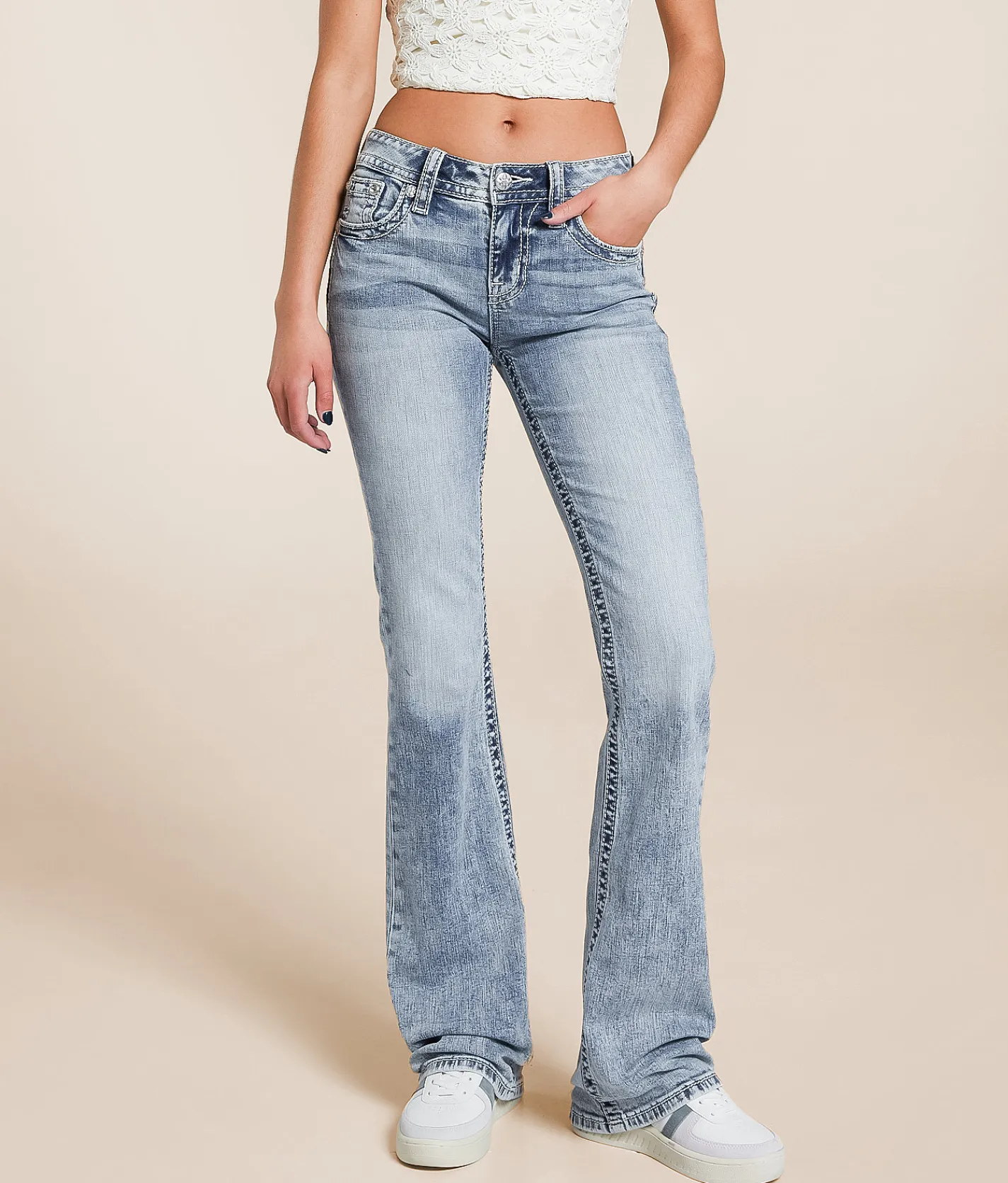 Miss Me Mid-Rise Boot Stretch Jean L326
