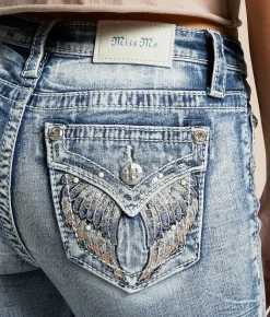 Miss Me Mid-Rise Boot Stretch Jean M458F Sale
