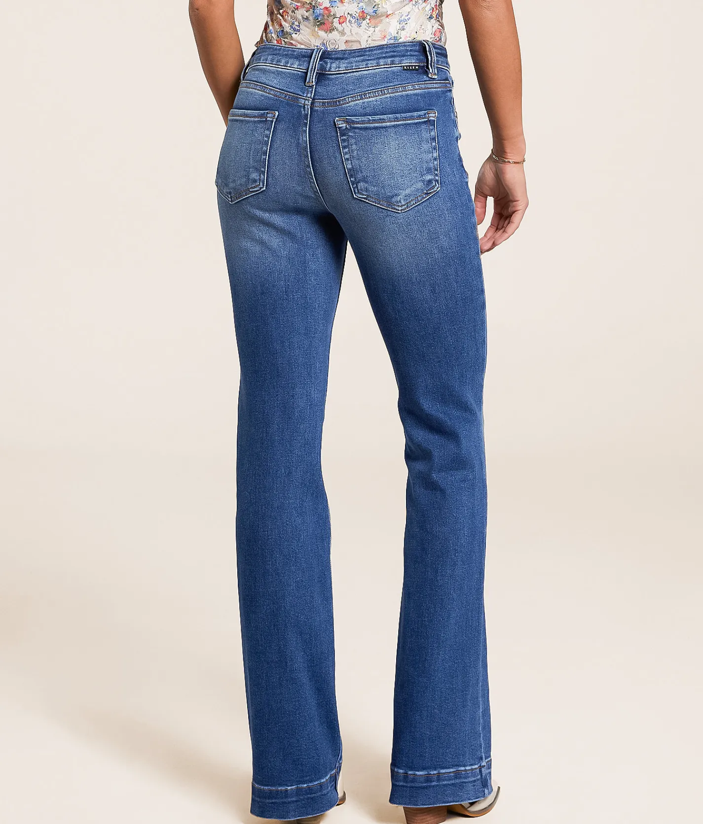 Risen Mid-Rise Boot Stretch Jean Dark Outlet