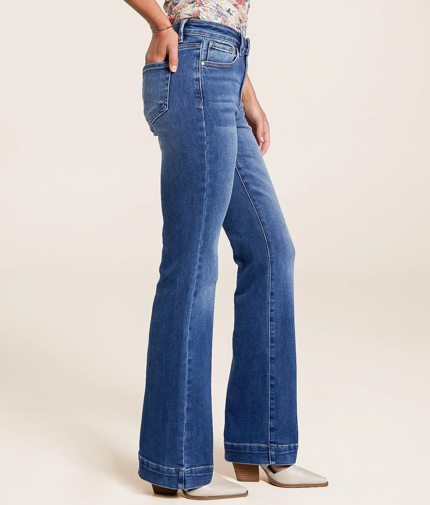 Risen Mid-Rise Boot Stretch Jean Dark Outlet
