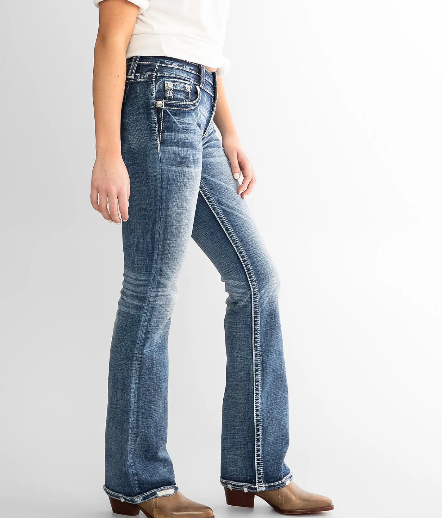 Miss Me Mid-Rise Boot Stretch Jean M832 Clearance
