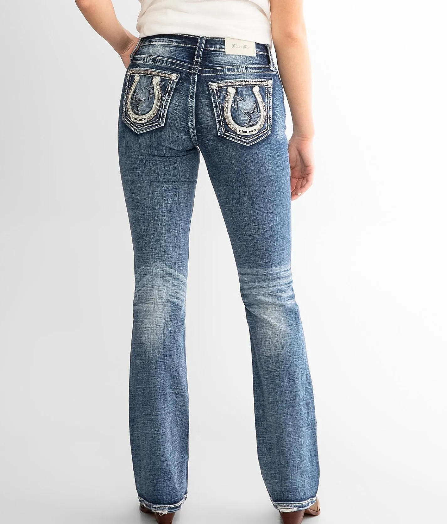 Miss Me Mid-Rise Boot Stretch Jean M832 Clearance