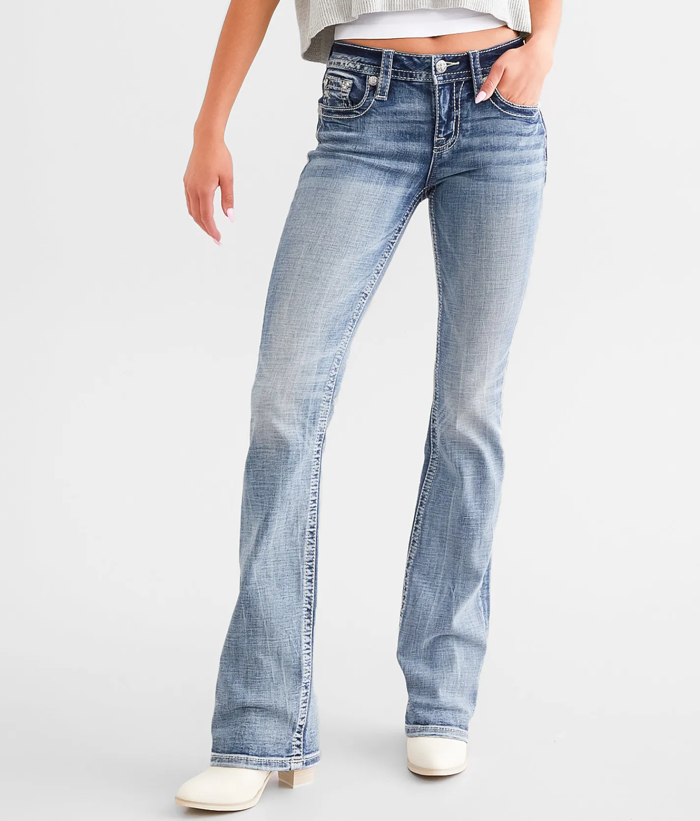 Jeans|Bottoms | Miss Me Mid-Rise Boot Stretch Jean L268
