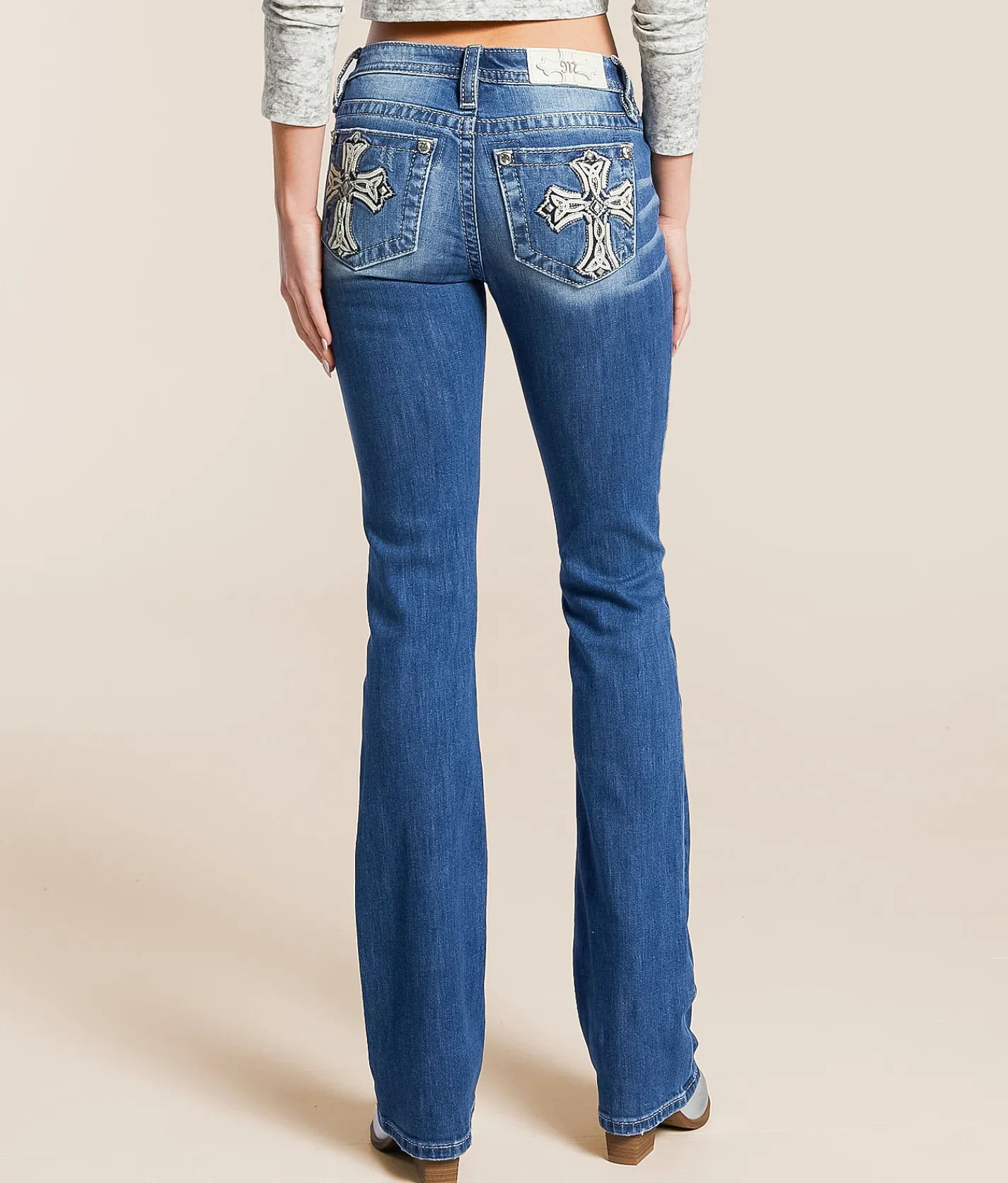 Miss Me Mid-Rise Boot Stretch Jean L296 Outlet