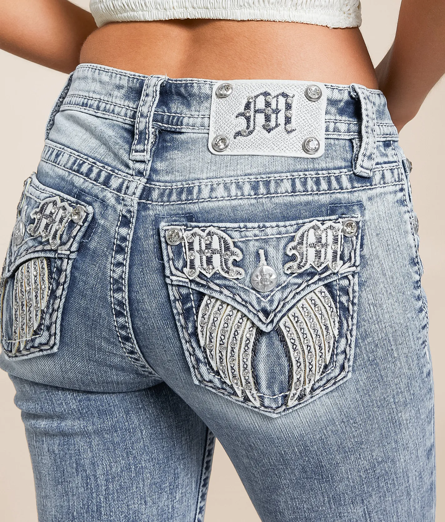 Bottoms | Miss Me Mid-Rise Boot Stretch Jean L326